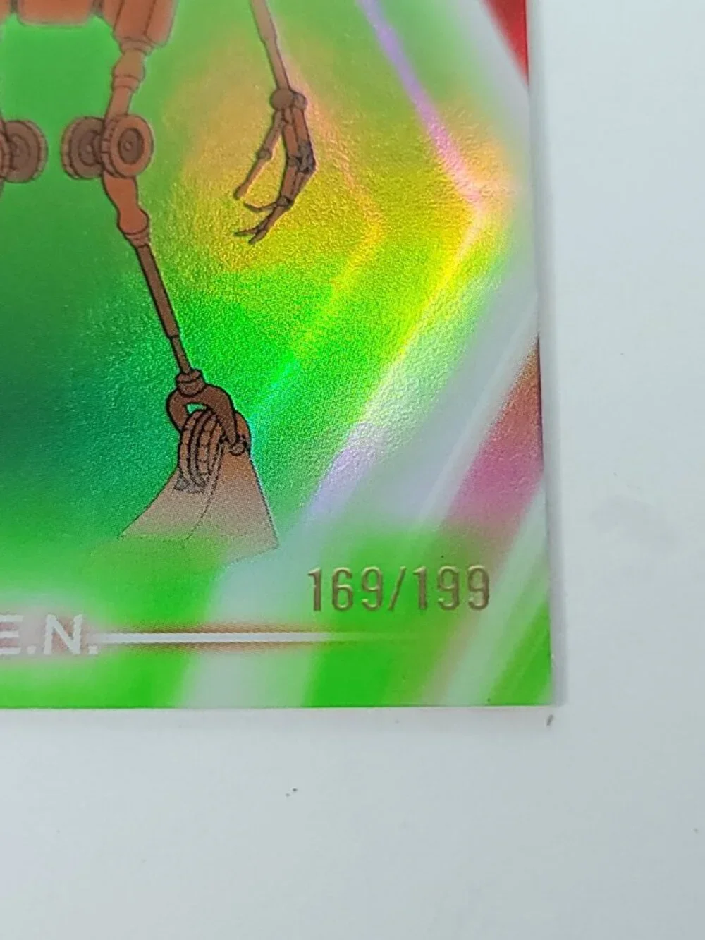 BEN Topps 2026 Disney Neon Holo Parallel Refractor Limited 169/199 - Picture 2 of 4